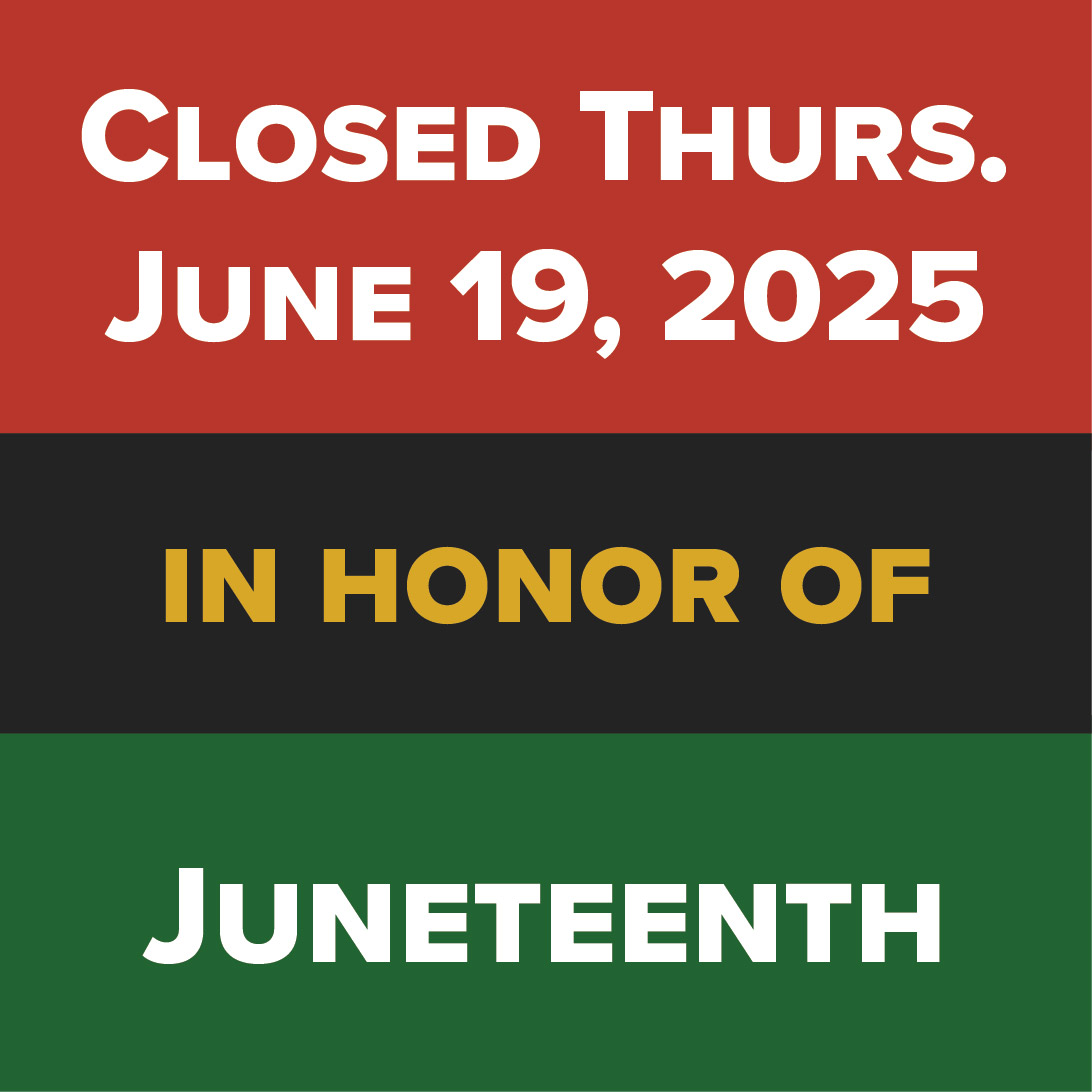 Both ARC branches will close on 6/19/25 in observance of Juneteenth.